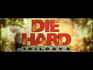 Die Hard Trilogy 2 Viva Las Vegas title screen for Playstation
